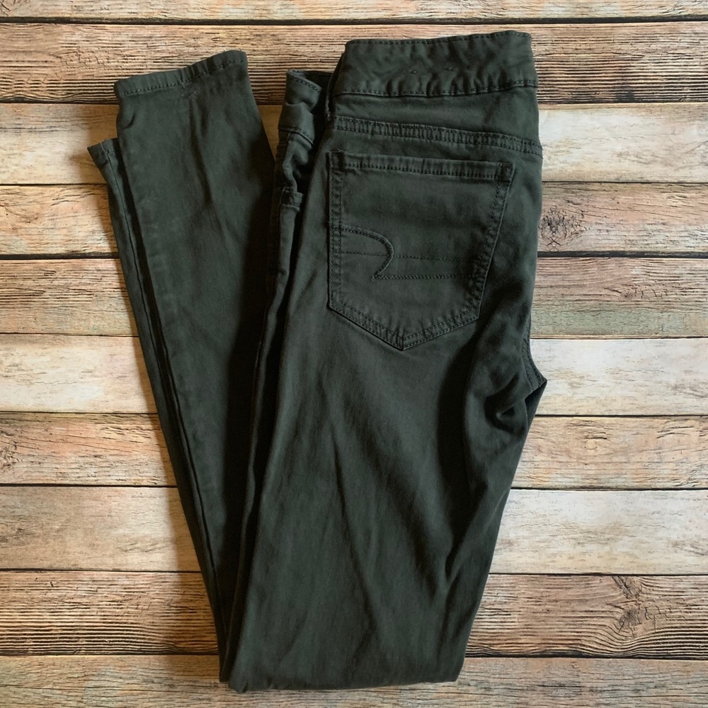 American Eagle green jeans jeggings